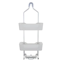 Bath Bliss White Aluminum Shower Caddy