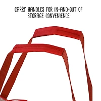 Honey Can Do 30" Red Clear-View Christmas Storage Bags with Handles, 2ct.