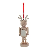 4.25" Unfinished Reindeer Nutcracker DIY Wood Ornament by Make Market®