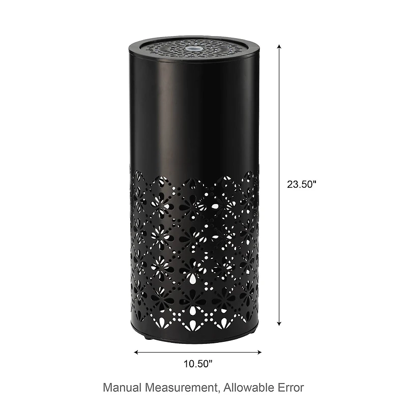 Glitzhome® 23.5" Metal LED Cutout Pattern Outdoor Fountain