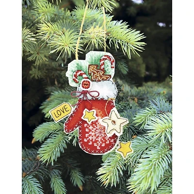 Crystal Art Christmas Tree Toy Plastic Canvas Counted Cross Stitch KitSet Of Pictures Christmas Toys