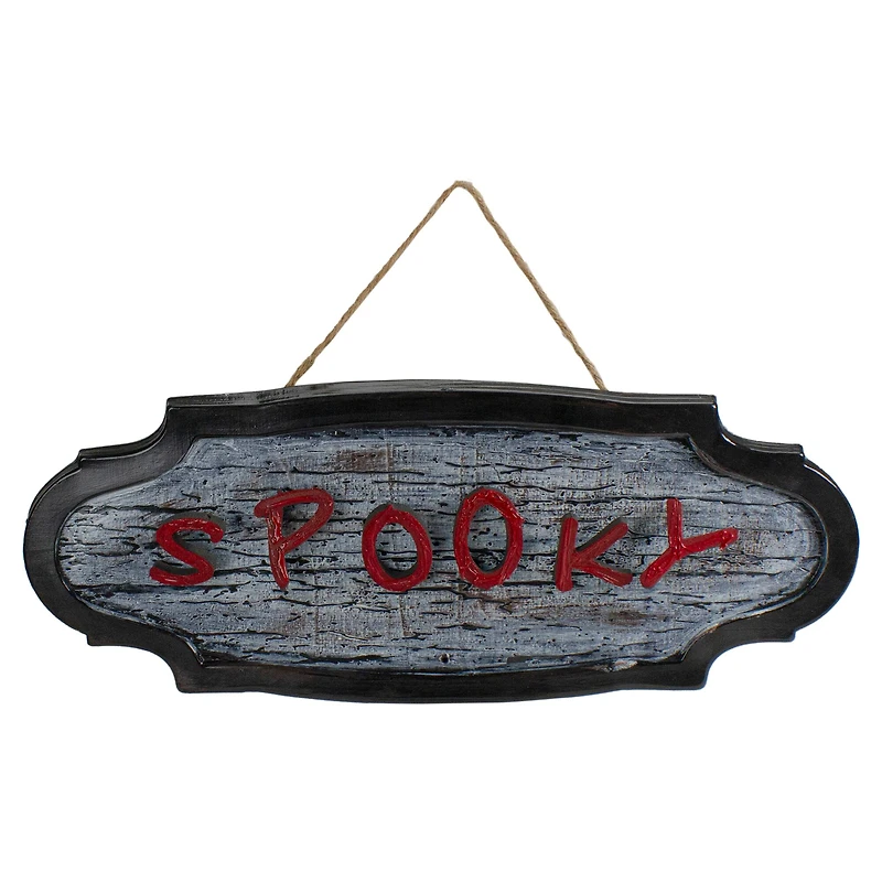20.5" Red & Gray Animated Spooky Halloween Sign