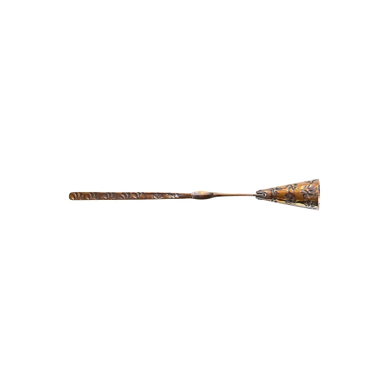Hello Honey® 8.25" Gold Debossed Burnt Finish Copper Candle Snuffer