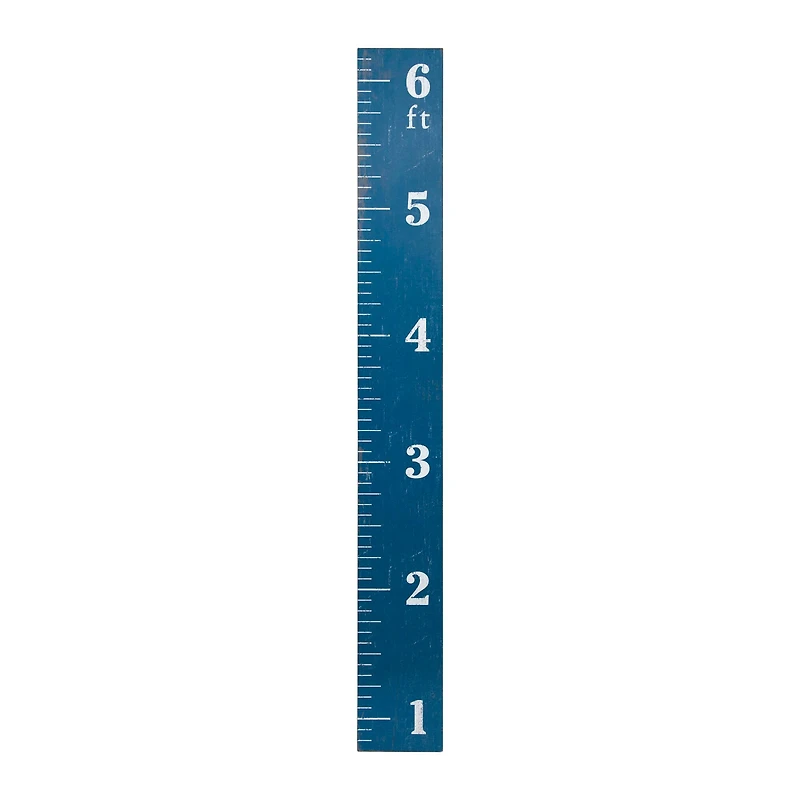Hello Honey® 66'' Blue Growth Chart Ruler Wall Décor