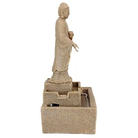 Design Toscano 23.5" Earth Witness Buddha Illuminated Garden Fountain