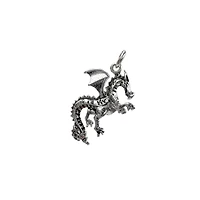 Charmalong™ Silver Plated Dragon Charm by Bead Landing™