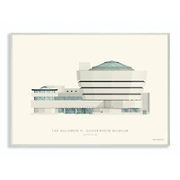 Stupell Industries Guggenheim Wooden Wall Plaque