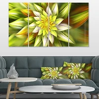 Designart - Huge Yellow Fractal Flower