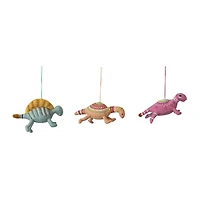 Hello Honey® Handmade Wool Felt Dinosaur Ornaments with Embroidery Set