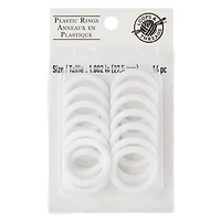 12 Packs: 14 ct. (168 total) Plastic Rings by Loops & Threads™ 