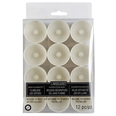 12 Pack: Basic Elements™ Flameless LED Votives by Ashland®