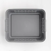 Iris® Gray Medium Organizer Storage Basket, 4 Pack