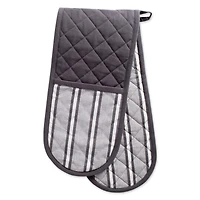 DII® Mineral Gray Stripe Double Oven Mitt