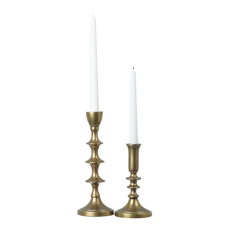 Hello Honey® Gold Taper Candle Holder Set