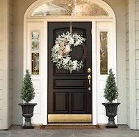 Haute Decor 28" Cream Crescent Hydrangea Wreath