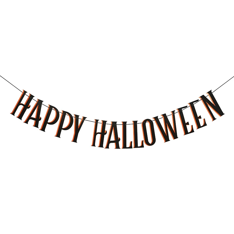 6ft. Happy Halloween Paper Banner by Celebrate It™