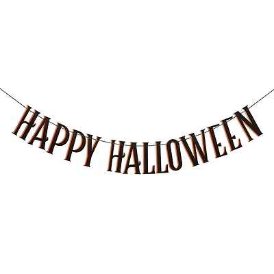 6ft. Happy Halloween Paper Banner by Celebrate It™