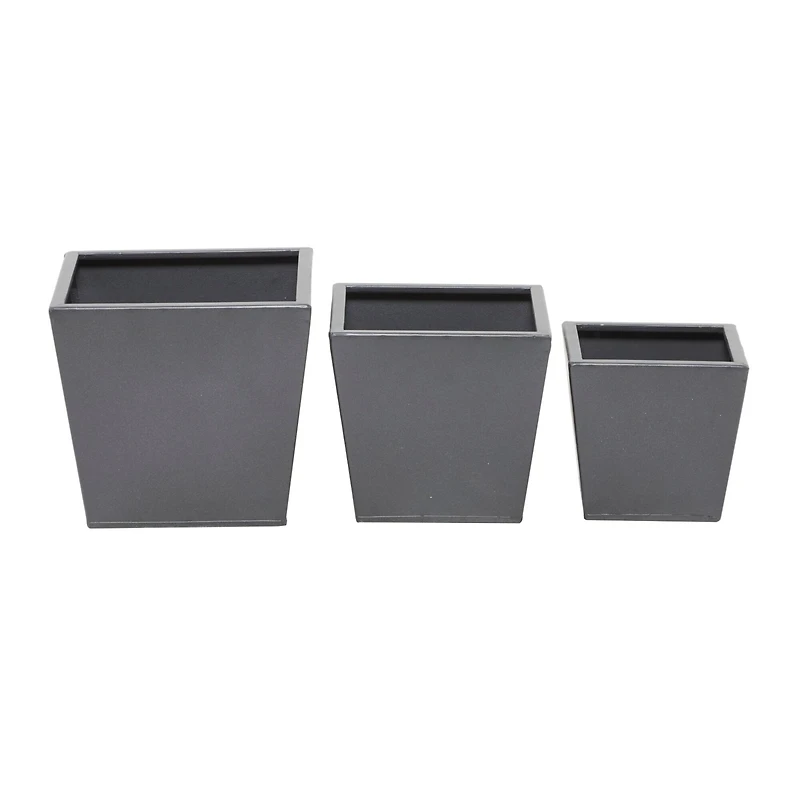 Grey Modern Planter, Set of 3" 8", 6", 5"
