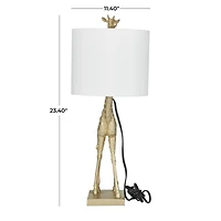 23" Gold Eclectic Accent Lamp