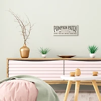 Stupell Industries Pumpkin Patch Fall Autumn Seasonal Word Design,7" x 17"