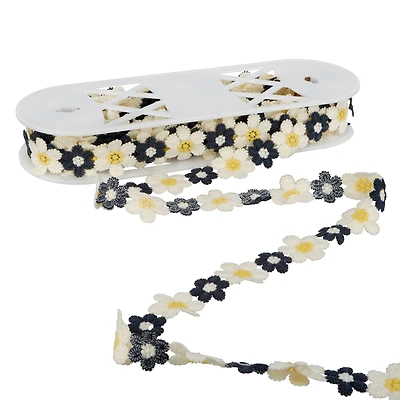 1.1" Embroidered Flower Trim by Celebrate It