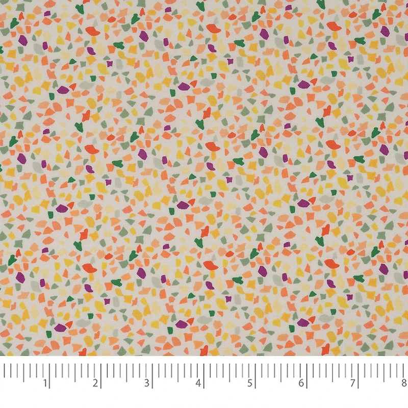 SINGER Orange Party Confetti Cotton Fabric