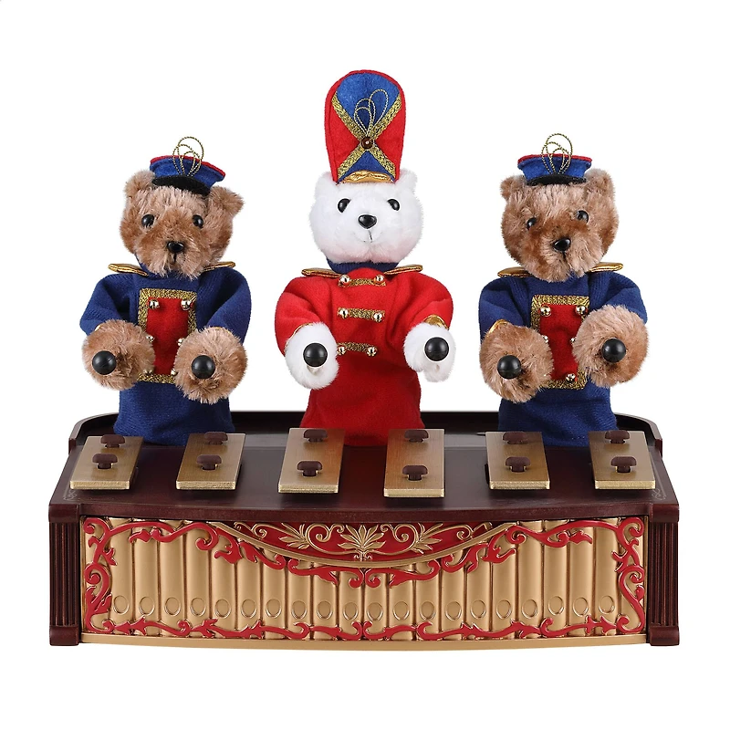 Mr. Christmas 10" Animated Bandstand Bears