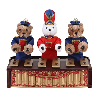 Mr. Christmas 10" Animated Bandstand Bears