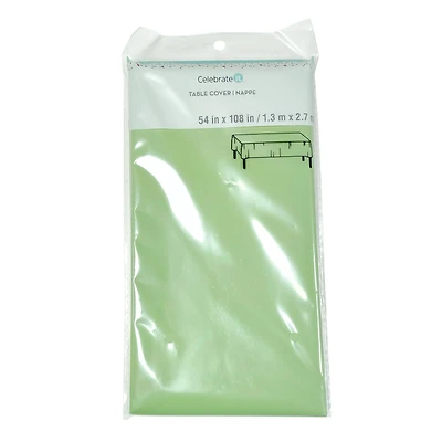 54" x 108" Baby Mint Plastic Table Cover by Celebrate It™