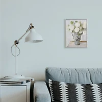 Stupell Industries White Hydrangea in French Country Pitcher Still Life Gray Framed Wall Art