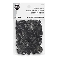 Dritz® /8" Black Sew-On Snaps