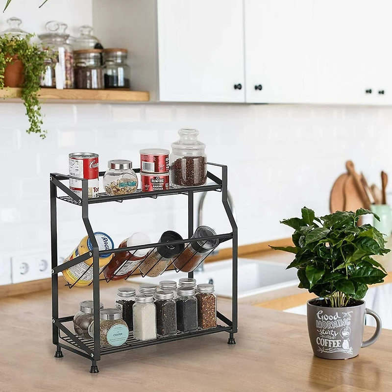 NEX™ 3-Tier Freestanding Metal Spice Rack Organizer