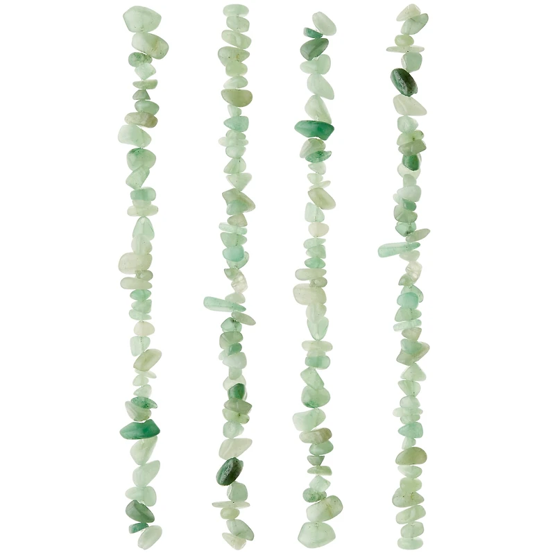 12 Pack: Green Aventurine Chip Beads, 7mm by Bead Landing™