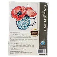 Dimensions® Floral Teacup Needlepoint Kit