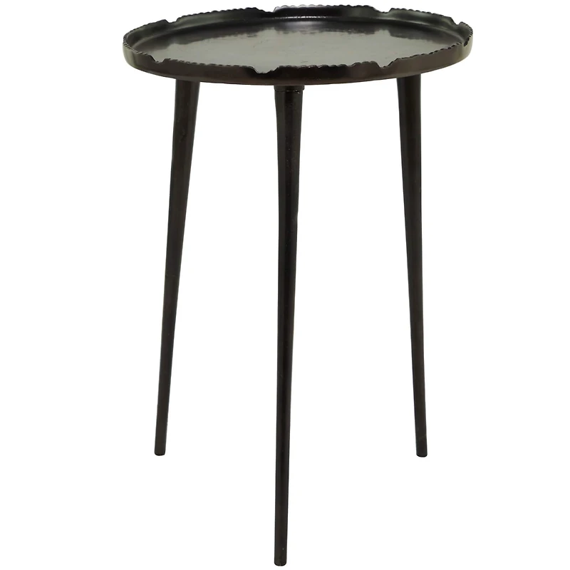 21" Aluminum Accent Table with Tray Top