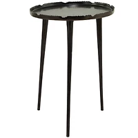 21" Aluminum Accent Table with Tray Top