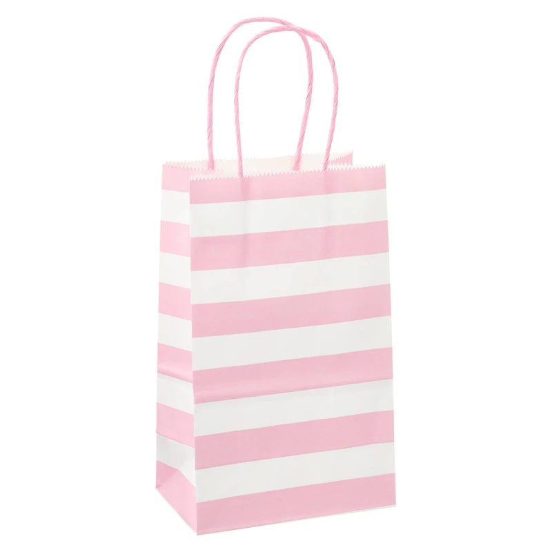8 Packs: 13 ct. (104 total) Small Pastel Stripe Gift Bags by Celebrate It™