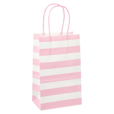 8 Packs: 13 ct. (104 total) Small Pastel Stripe Gift Bags by Celebrate It™