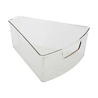 Kitchen Details Clear Triangular Lazy Susan Organizer Bins, 2ct.