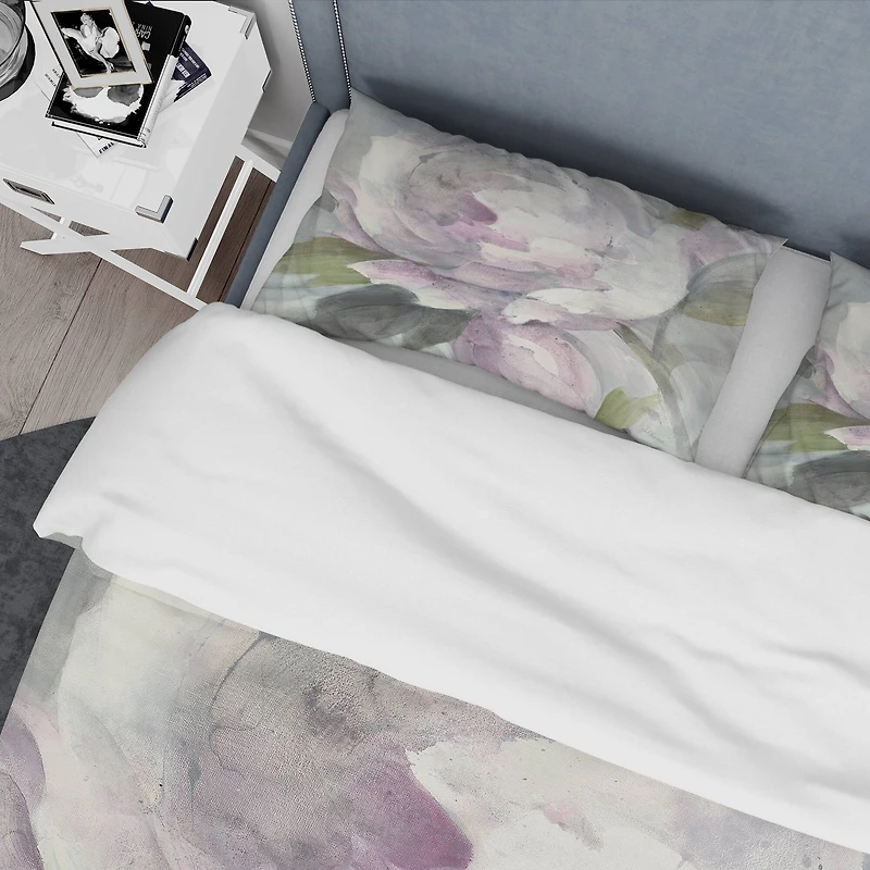 Designart 'Twilight Peony' Shabby Bedding Set