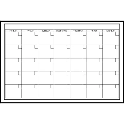 Wallpops White Monthly Dry Erase Calendar Decal