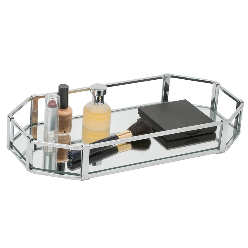 Home Details Octangular Mirrored Vanity Tray
