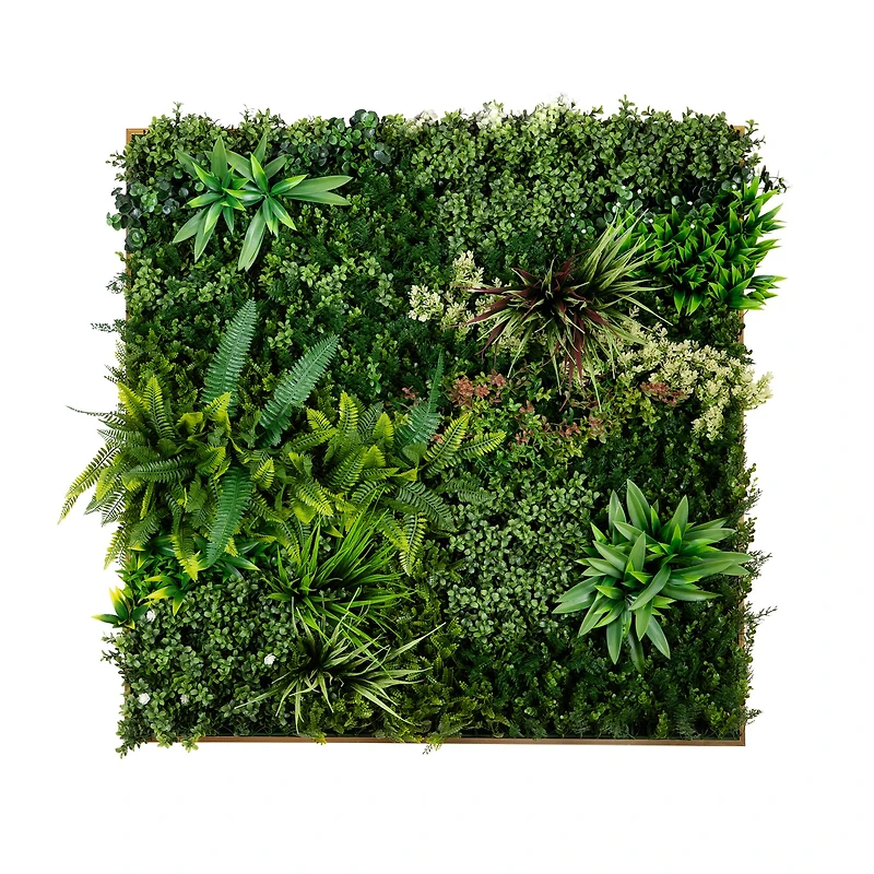 38" Framed Madagascar Forest Artificial Living Wall Art Panel