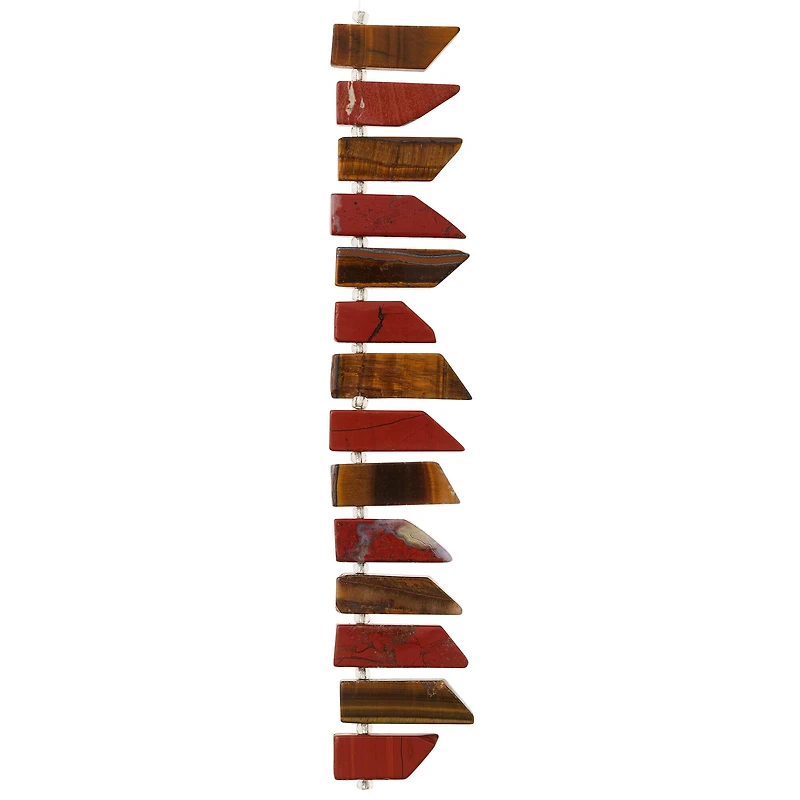12 Pack: Red Jasper & Tiger Eye Stick Beads by Bead Landing™