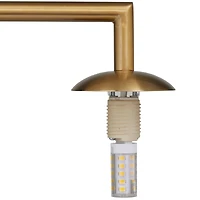 Silver Metal Orb Desk Lamp with Marble Base 6" x 15" x 19"