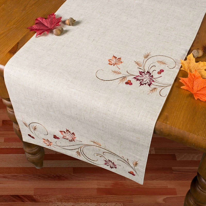 DII® 108" Autumn Wheat Table Runner