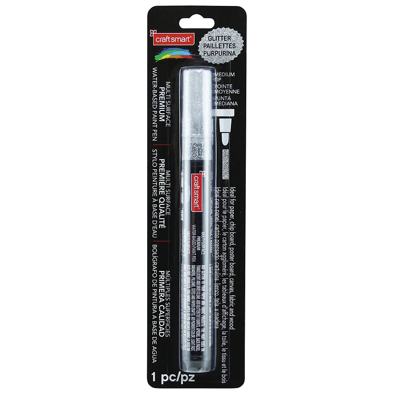 Glitter Medium Tip Multi-Surface Premium Paint Pen by Craft Smart®