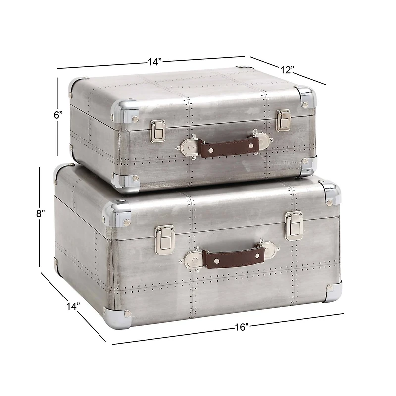 Silver Wood & Metal Farmhouse Box Set