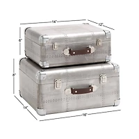 Silver Wood & Metal Farmhouse Box Set