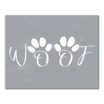 Woof Canvas Wall Art